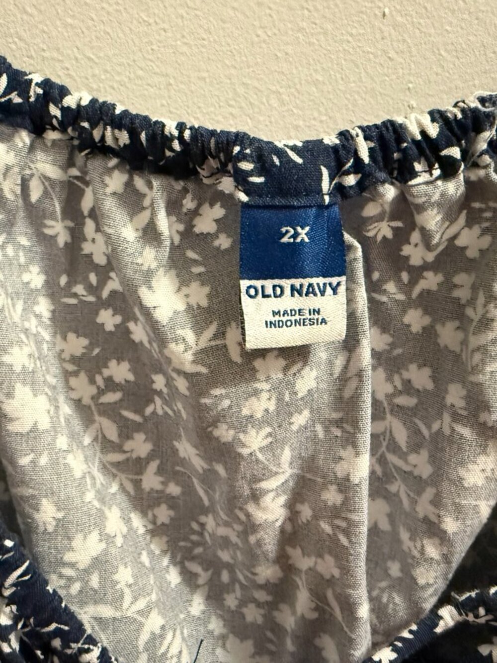 Old Navy Navy and White Dress - 2X - Picture 2 of 4